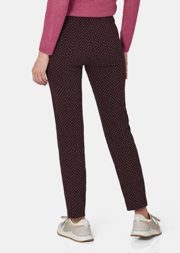 Jacquardhose mit Stretch - beere / gemustert - Gr. 40 von Fashion - Goldner - Modalova