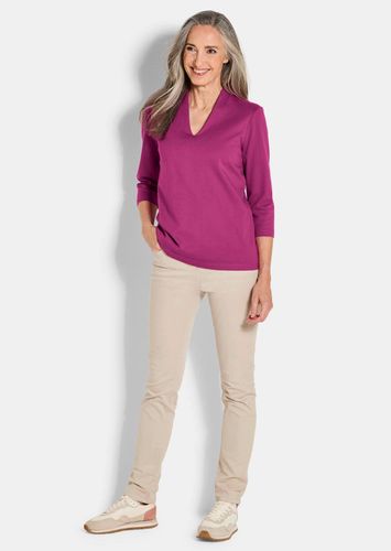 Basic-Shirt aus Interlock-Jersey - beere - Gr. 21 von Fashion - Goldner - Modalova