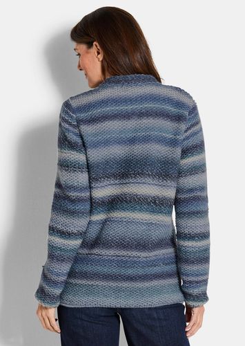 Strickjacke mit Multicolor Ringeloptik - / hellblau / gemustert - Gr. 19 von Fashion - Goldner - Modalova