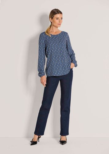 Bluse mit grafischem Print - / schwarz / gemustert - Gr. 24 von Fashion - Goldner - Modalova