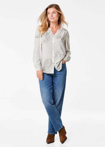 Bluse mit schimmerndem Paisley Muster - cremeweiß / gemustert - Gr. 24 von Fashion - Goldner - Modalova
