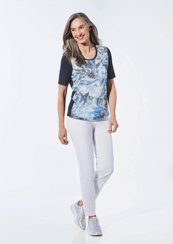 Shirt mit Pailletten - marine / gemustert - Gr. 19 von - Goldner Fashion - Modalova