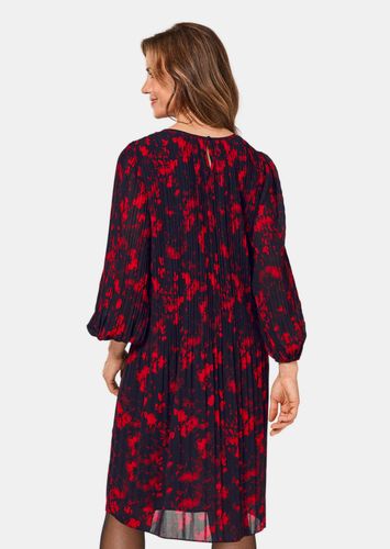 Kleid mit spannender Plissierung - / rot / gemustert - Gr. 23 von Fashion - Goldner - Modalova