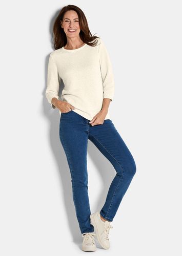Strickpullover mit Pünktchenmuster - cremeweiß - Gr. 19 von Fashion - Goldner - Modalova