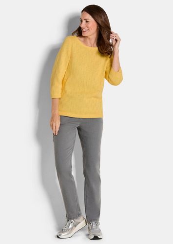 Pullover aus Baumwolle mit 3/4-Ärmeln - honig - Gr. 20 von Fashion - Goldner - Modalova