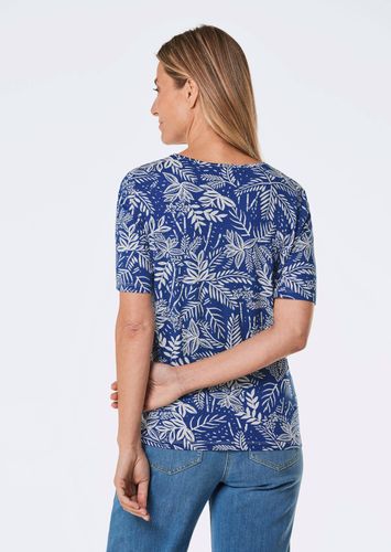 Druckshirt - dunkelblau / weiß / gemustert - Gr. 19 von Fashion - Goldner - Modalova