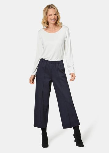 Moderne Hose mit streckenden Biesen - marine - Gr. 26 von - Goldner Fashion - Modalova