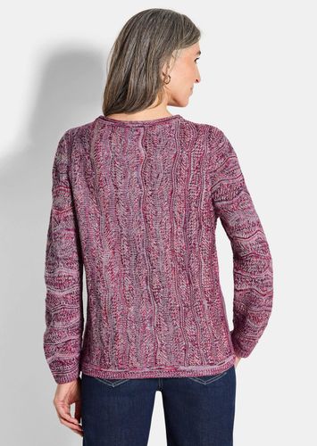 Strickpullover mit Wellenmuster - / gemustert - Gr. 38 von Fashion - Goldner - Modalova