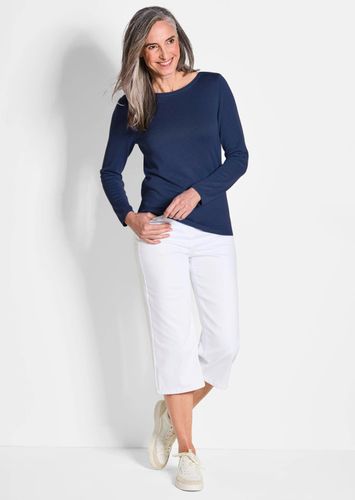 Strickpullover mit U-Boot-Ausschnitt - marine - Gr. 46 von Fashion - Goldner - Modalova