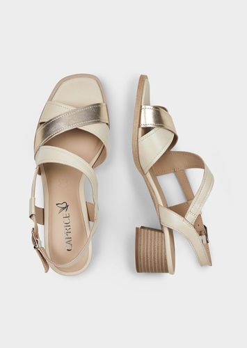 Sandaletten mit Absatzdämpfung - beige / goldfarben - Gr. 37 von - Goldner Fashion - Modalova