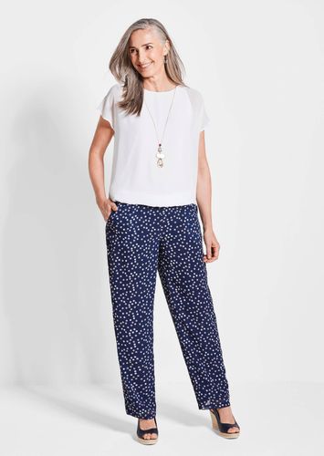 Bluse aus leichtem Chiffon - weiß - Gr. 24 von - Goldner Fashion - Modalova