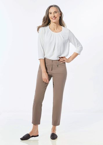 Super-Stretch-Schlupfhose Louisa - taupe - Gr. 195 von - Goldner Fashion - Modalova