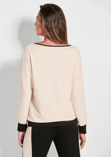 Sweatshirt mit Viskoseanteil - beige / schwarz - Gr. 19 von - Goldner Fashion - Modalova