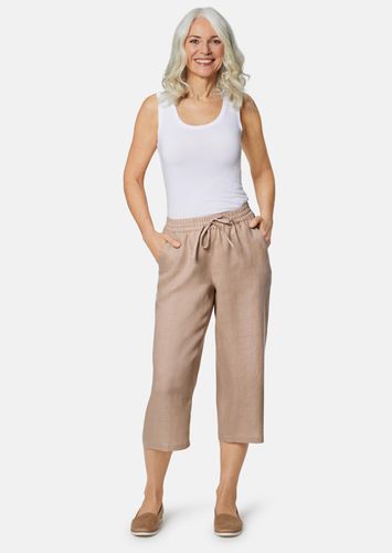 Leinenhose - beige / melange - Gr. 24 von - Goldner Fashion - Modalova