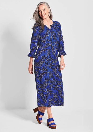 Kleid - royalblau / marine / gemustert - Gr. 19 von - Goldner Fashion - Modalova