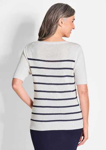 Strickpullover im Ringel-Look - / marine / geringelt - Gr. 19 von Fashion - Goldner - Modalova