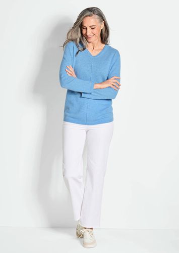 Kaschmirpullover mit V-Ausschnitt - Gr. 19 von - Goldner Fashion - Modalova