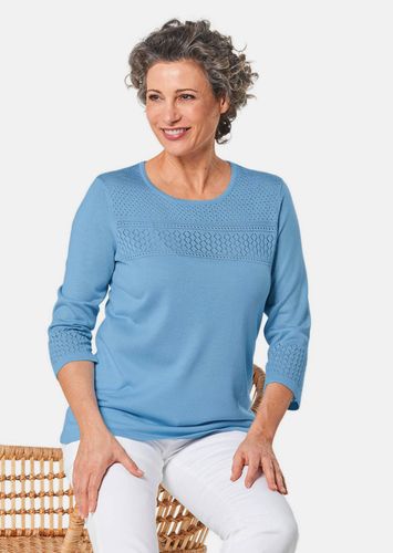 Pullover mit schönem Ajourmuster - hellblau - Gr. 38 von Fashion - Goldner - Modalova