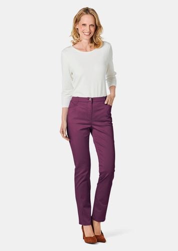 Leichte Baumwoll-Hose CARLA - aubergine - Gr. 205 von - Goldner Fashion - Modalova