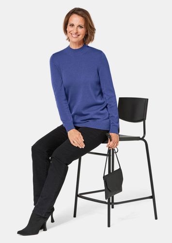 Unkomplizierter Stehbundpullover - royalblau - Gr. 40 von Fashion - Goldner - Modalova