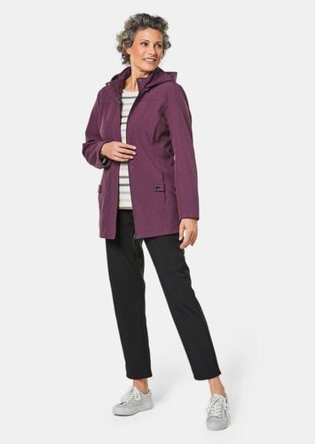 Wasserabweisende Softshelljacke mit Kapuze - aubergine - Gr. 19 von - Goldner Fashion - Modalova