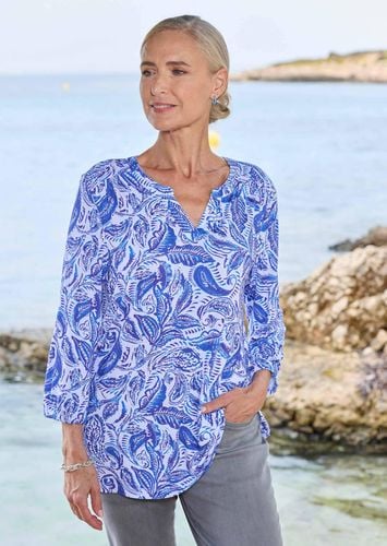 Jerseybluse - / gemustert - Gr. 19 von - Goldner Fashion - Modalova