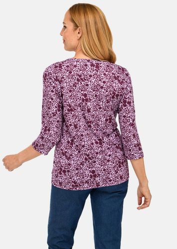 Raffiniertes Druckshirt mit 3/4-Arm - beere / rosé / gemustert - Gr. 20 von - Goldner Fashion - Modalova