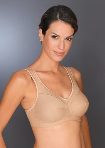 Entlastungs-BH mit breiten Trägern - caramel - Gr. 90 B von - Goldner Fashion - Modalova
