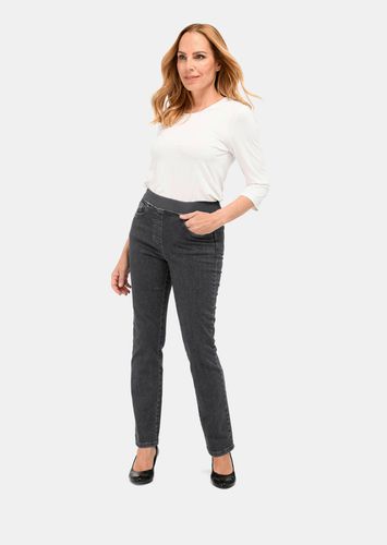 Jeansschlupfhose mit Jerseybund - anthrazit - Gr. 195 von - Goldner Fashion - Modalova