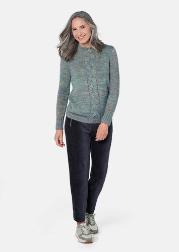Strickpullover mit Zopfstrick - / gemustert - Gr. 24 von Fashion - Goldner - Modalova
