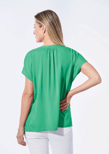 Bluse mit Tunika Ausschnitt - hellgrün - Gr. 24 von Fashion - Goldner - Modalova