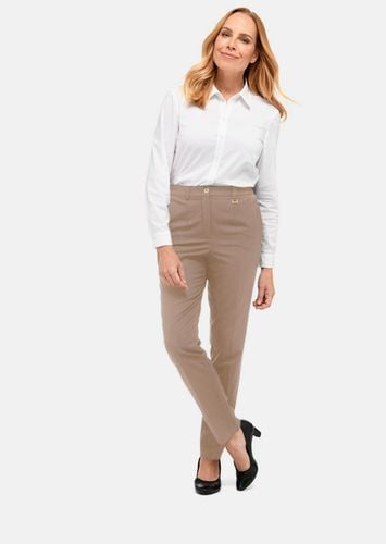 Bequeme Hose CARLA mit Bügelfalte - beige - Gr. 195 von - Goldner Fashion - Modalova