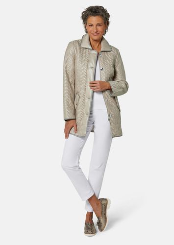 Longjacke mit außergewöhnlicher Steppung - beige / helltaupe - Gr. 19 von - Goldner Fashion - Modalova