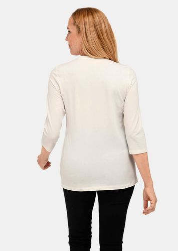 Geschmücktes Rundhalsshirt aus Pima-Baumwolle - cremeweiß - Gr. 19 von - Goldner Fashion - Modalova