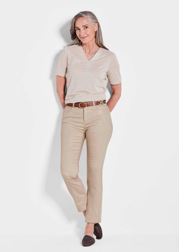 Druckhose CARLA - beige / gemustert - Gr. 245 von - Goldner Fashion - Modalova