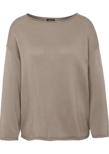 Pullover mit leichten U-Boot-Ausschnitt - taupe - Gr. 19 von - Goldner Fashion - Modalova