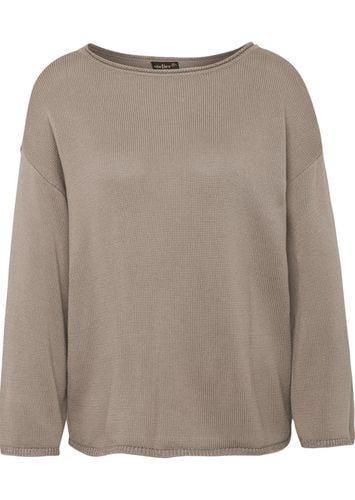 Pullover mit leichten U-Boot-Ausschnitt - taupe - Gr. 24 von - Goldner Fashion - Modalova