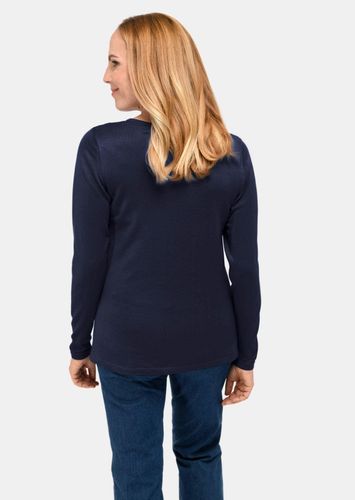 Unkomplizierter Pullover mit V-Ausschnitt - marine - Gr. 20 von Fashion - Goldner - Modalova