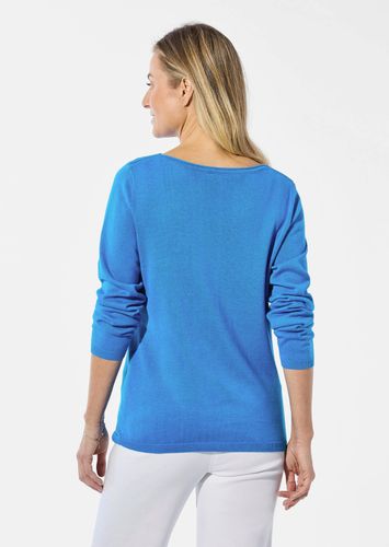 Strickpullover mit U-Boot-Ausschnitt - Gr. 38 von Fashion - Goldner - Modalova