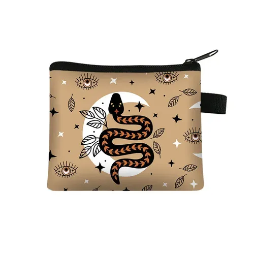 Cartoon Tier Mode Druck Null Brieftasche Student Polyester Karte Tasche Münze Lagerung Tasche Hand Taschen Geldbörse Mini Tasche Billetera - AliExpress - Modalova