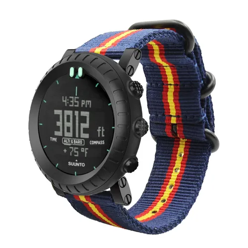 Nylon armband kompatibel mit Suunto Core/Alle Schwarz/Traverse/Ätherisches sport farben Spanien Casual elegante - AliExpress - Modalova