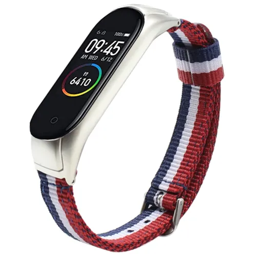 Nylon armband für Xiaomi Mi Band 6 / Mi Band 5 farben Frankreich flagge doppel Band Anti-verloren - AliExpress - Modalova