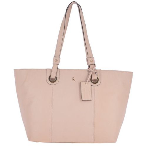 Ashwood Womens Large Leather Zip Top Shopper Bag: 60252 Panna Cotta NA - Ashwood Handbags - Modalova