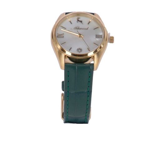 Croc Leather Watch With Mother Of Pearl Face Green: AW-0010/Poly Green NA - Ashwood Handbags - Modalova