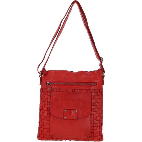 Woven Large Leather Vintage Crossbody Bag: D-72 Red NA - Ashwood Handbags - Modalova