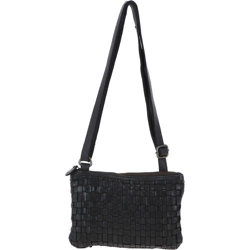Vintage Woven Leather Crossbody Bag: D-70 Dark Grey NA - Ashwood Handbags - Modalova