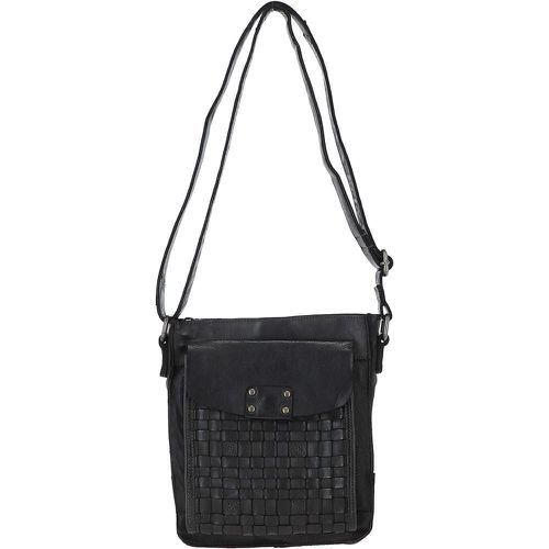 Vintage Woven Leather Crossbody Bag: D-76 Dark Grey NA - Ashwood Handbags - Modalova