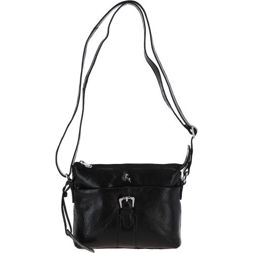 Vegetable Tanned Leather Small Cross Body Bag: 20-146 Black NA - Ashwood Handbags - Modalova