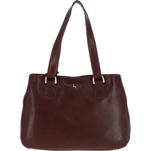 Ashwood Womens Three Section Leather Shoulder Bag: V-31 Chestnut NA - Ashwood Handbags - Modalova