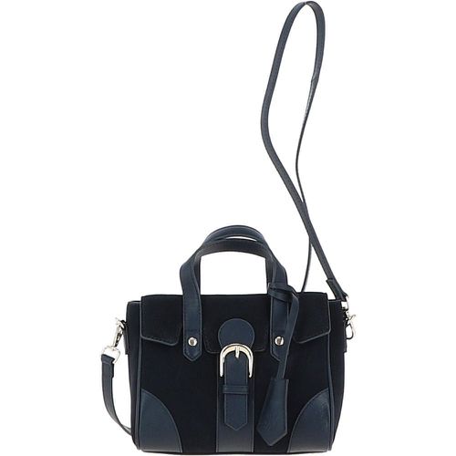 Women&apos;s Suede Mini Leather Shoulder Bag: S-13 Navy Blue NA - Ashwood Handbags - Modalova